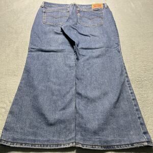 Y2K 2000s Levis Beyond Baggy Jeans Womens 31 35x25 Hamilton Wide Loose Bootcut